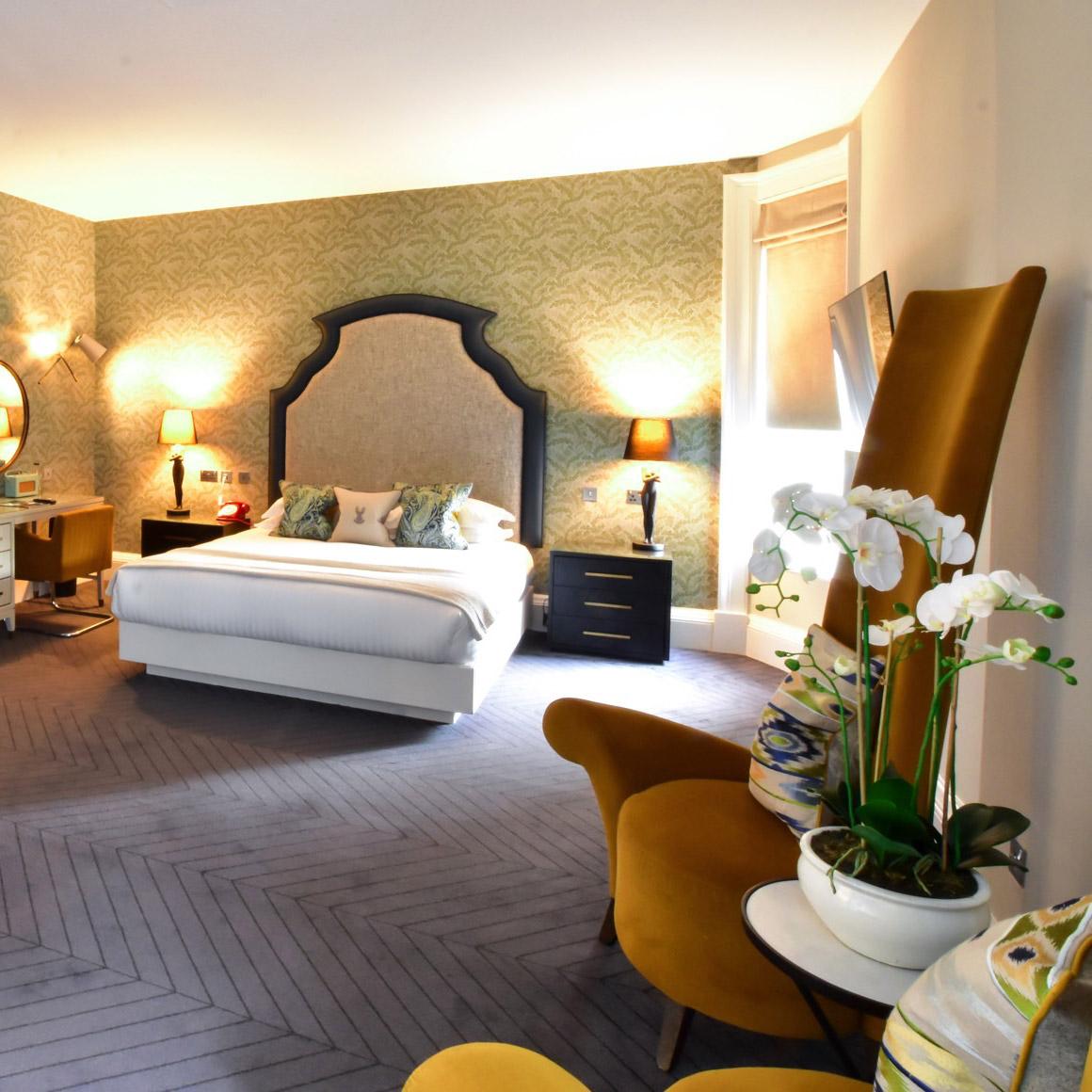 Junior Suite in Edinburgh luxury boutique hotel near castle